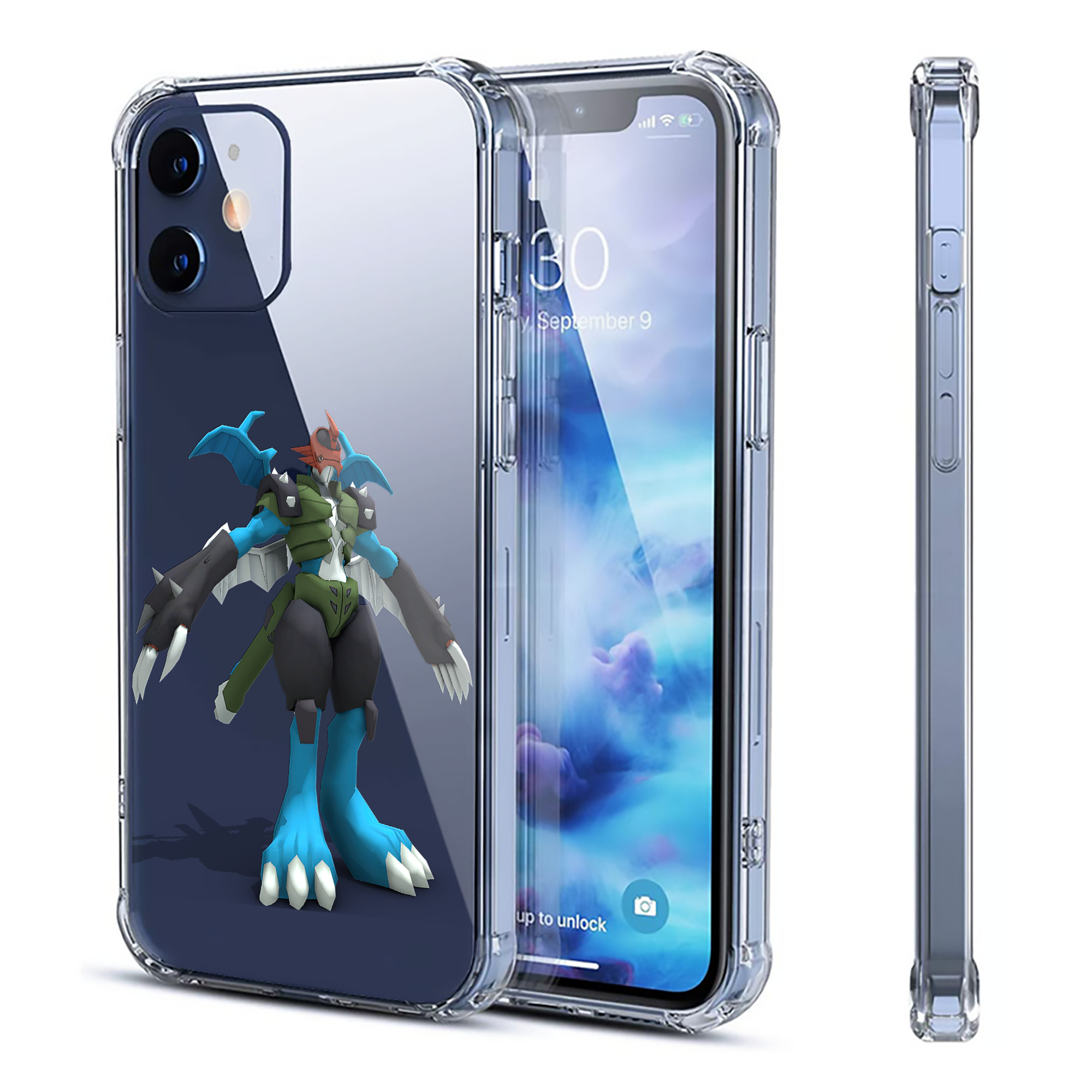 （画像用） Digimon デジタルモンスター/デジモン 【iPhone 12シリーズ対応】透明スマホケース（クリアソフトケース）